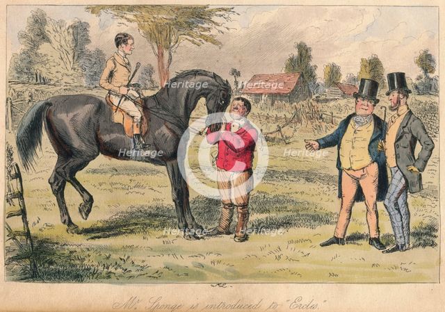 'Mr. Sponge is introduced to Ercles', 1865. Artists: John Leech, Hablot Knight Browne.