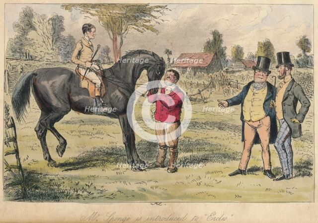 'Mr. Sponge is introduced to Ercles', 1865. Artists: John Leech, Hablot Knight Browne.