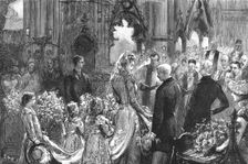 'Mr Stanley's Wedding - The ceremony in Westminster Abbey 1890. Creator: Unknown