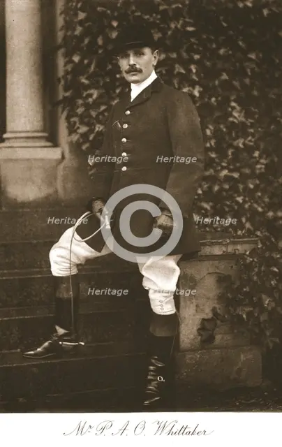 'Mr P.A.O. Whittaker', 1911. Creator: Unknown.