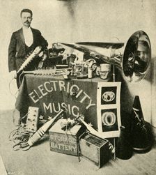 Mr. Patterson and His Apparatus 1900. Creator: Unknown