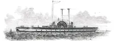 Mr. Peter Borrie's Patent Safety Iron Twin Steamer, 1850. Creator: Unknown