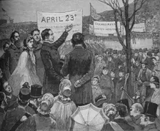 Mr Phelps Planting The Shakespeare Oak on Primrose Hill, London c1890