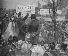 Mr Phelps Planting The Shakespeare Oak on Primrose Hill, London c1890