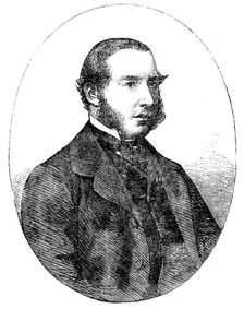 Mr. Philip Wykeham Martin, M.P. for Rochester, from a photograph by Mayall, 1858. Creator: Unknown