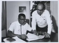 Mr Phillip Goldson, leader of the National Independence Party, British Honduras, March 1965. Creator: Unknown
