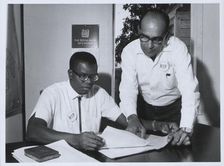 Mr Phillip Goldson, leader of the National Independence Party, British Honduras, March 1965. Creator: Unknown