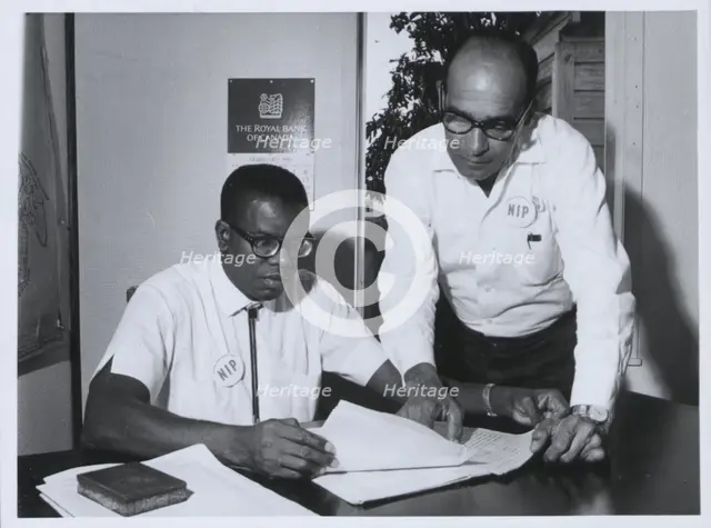 Mr Phillip Goldson, leader of the National Independence Party, British Honduras, March 1965.  Creator: Unknown.