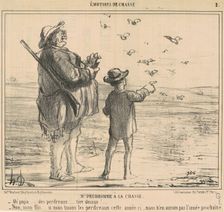 Mr Prudhomme a la chasse, 19th century. Creator: Honore Daumier