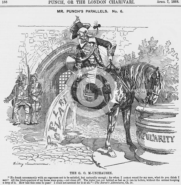 'Mr. Punch's Parallels. No. 6', 1888. Creator: Joseph Swain.