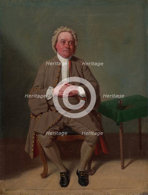 Mr. Quick as Vellum in Addison's Drummer, 1792. Creator: Samuel de Wilde.