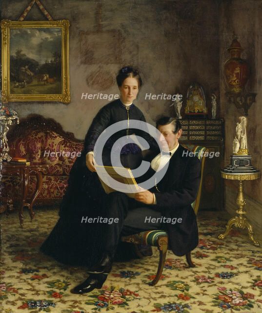 Mr Robert Constantin and Mrs Maria Eleonora Berggren, c1860s. Creator: Gottfrid Virgin.