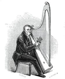 Mr. Roberts, the Welsh Harper, 1844. Creator: Unknown