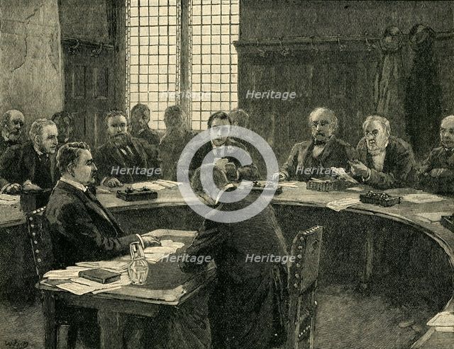 'Mr. Rhodes Before the South Africa Committee', c1897, (c1900).  Creator: Unknown.