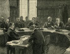 Mr. Rhodes Before the South Africa Committee c1897, (c1900). Creator: Unknown