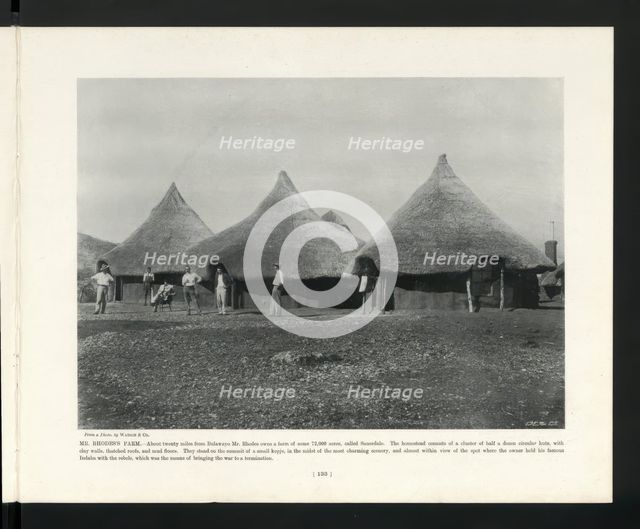 Mr Rhodes's Farm, South Africa. c1900? Creator: Unknown.