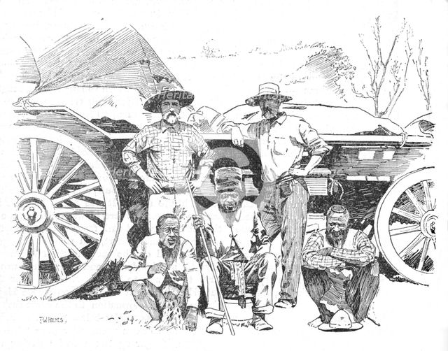 'Mr. Riley. Umjan. Mr. Dawson', 1902. Artist: TW Holmes.