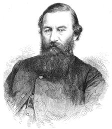 Mr. S. W. Baker, the African traveller, 1865. Creator: Unknown