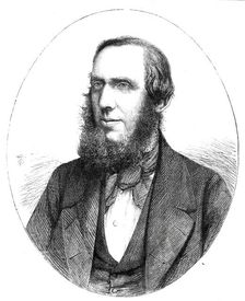 Mr. S. Laing, the new Finance Minister in India - from a photograph by John Watkin, 1860. Creator: Unknown