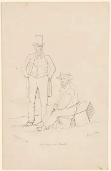 Mr. Way and Mr. Booth, 1862. Creator: James Wells Champney
