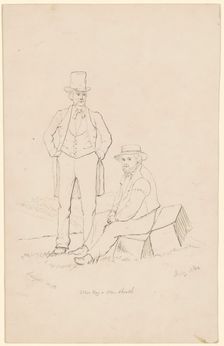 Mr. Way and Mr. Booth, 1862. Creator: James Wells Champney