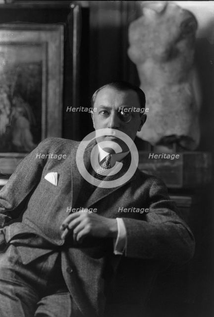 Mr. Walter Bachstitz, portrait photograph, 1924 Oct. 9. Creator: Arnold Genthe.