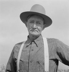 Mr. Wardlow, drought area farmer, adjusting to...farm, Dead Ox Flat, Malheur County, Oregon, 1939. Creator: Dorothea Lange