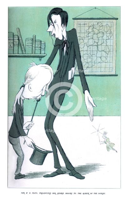 'Mr WB Yeats, Presenting Mr George Moore to the Queen of Fairies', 1904. Artist: Max Beerbohm
