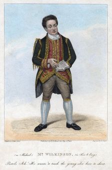 Mr Wilkinson as Michael in Free and Easy, 1822.Artist: R Cooper