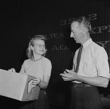 Mr. William Barber, an agent for the American Railway Express Co..., New Britain, Connecticut, 1943. Creator: Gordon Parks