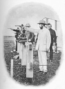 Mr. Winans Shooting At Bisley c1903, (1903). Artist: Allen Hastings Fry
