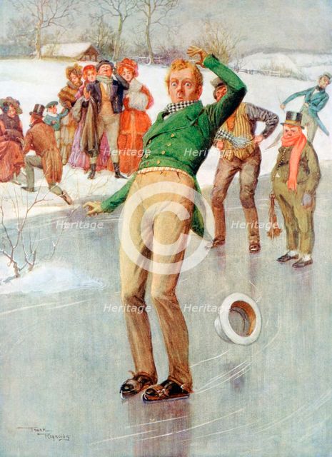 'Mr Winkle on the Ice', 1915.Artist: Frank Reynolds