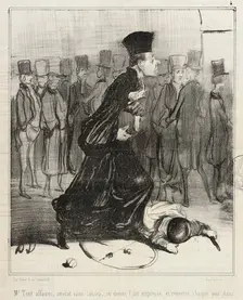 Mr Tout affaires, avocat sans causes..., 1840. Creator: Honore Daumier