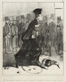 Mr Tout affaires, avocat sans causes..., 1840. Creator: Honore Daumier