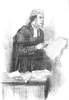 Mr. Toole as Serjeant Buzfuz at the Gaiety Theatre, 1871. Creator: Unknown