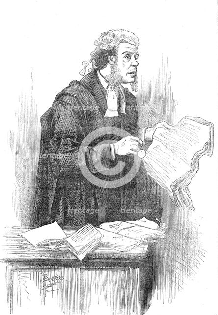 Mr. Toole as Serjeant Buzfuz at the Gaiety Theatre, 1871. Creator: Unknown.