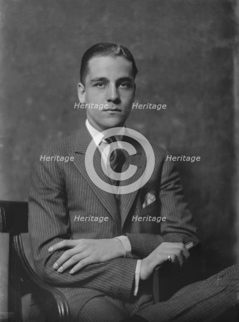 Mr. Thomas B. Wells, portrait photograph, 1919 Apr. 18. Creator: Arnold Genthe.