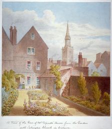 Mr Upcott's House, Upper Street, Islington, London, c1835. Artist: Anon