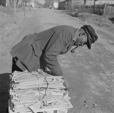 Mr. Venus Alsobrook, official salvage collector for the government, Washington, D.C., 1942. Creator: Gordon Parks