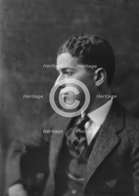 Mr. Verner Reed Jr., portrait photograph, 1918 Mar. 30. Creator: Arnold Genthe.