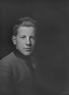 Mr. W.W. Davies Jr., portrait photograph, 1919 Jan. Creator: Arnold Genthe