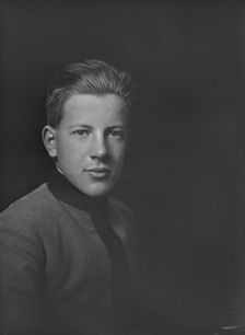 Mr. W.W. Davies Jr., portrait photograph, 1919 Jan. Creator: Arnold Genthe