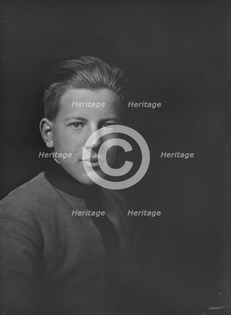 Mr. W.W. Davies Jr., portrait photograph, 1919 Jan. Creator: Arnold Genthe.