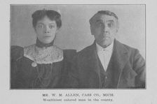 Mr. W. M. Allen, Cass Co., Mich.; Wealthiest colored man in the county, 1907. Creator: Unknown