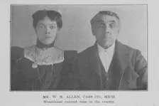 Mr. W. M. Allen, Cass Co., Mich.; Wealthiest colored man in the county, 1907. Creator: Unknown