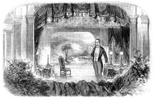 Mr. W. S. Woodin's Entertainment, "The Olio of Oddities" - scene, "The Lakes", 1856. Creator: Smyth