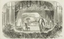 Mr. W. S. Woodin's Entertainment, "The Olio of Oddities" - Scene, "The Lakes", 1856. Creator: Unknown