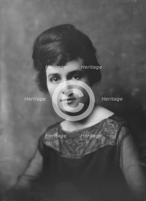 Mrs. M.B. Sulzberger, (Hartley), portrait photograph, 1918 Mar. 4. Creator: Arnold Genthe.