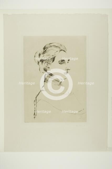 Mrs. Marie Linde, 1902. Creator: Edvard Munch.