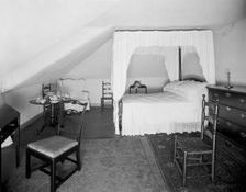 Mrs. [Martha] Washington's bed room at Mt. Vernon, c.between 1910 and 1920. Creator: Unknown